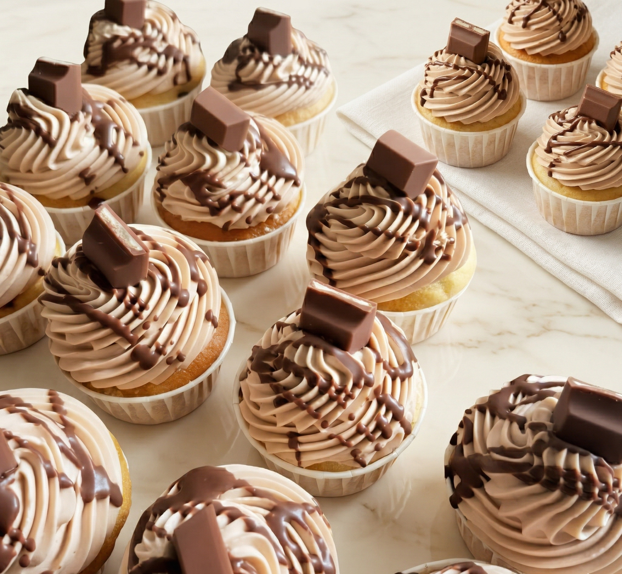 Cupcakes au Cœur Kinder